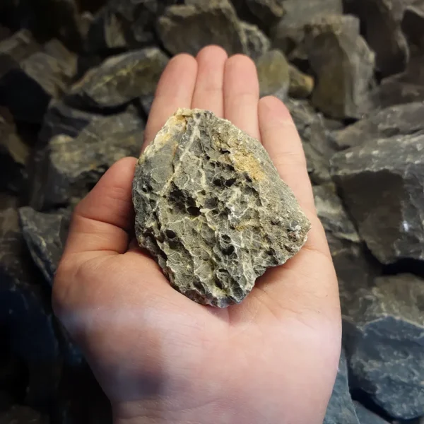 Rotala Namasu Stone pieces 5-10cm View of a sample rock on dry land